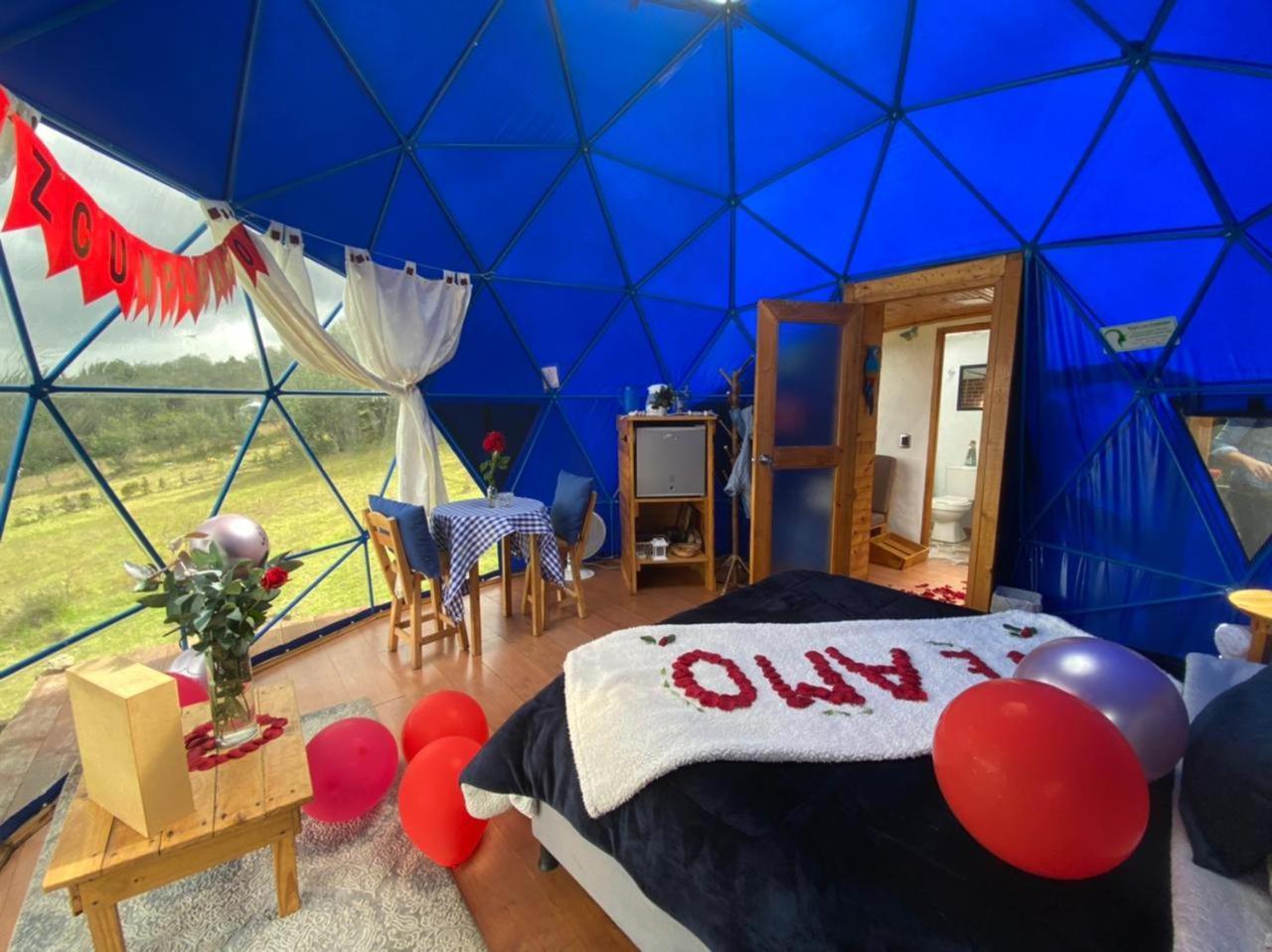Tente de luxe Glamping Blue. *